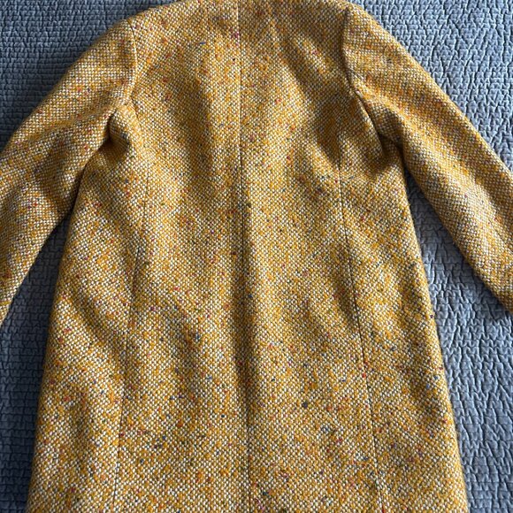 J. Crew Yellow Tweed Coat - Picture 12 of 14